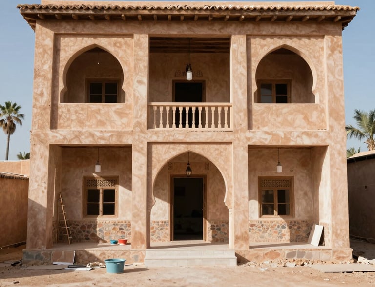 A team from Dynamiq Vision working on a residential renovation site, showcasing hands-on craftsmanship.