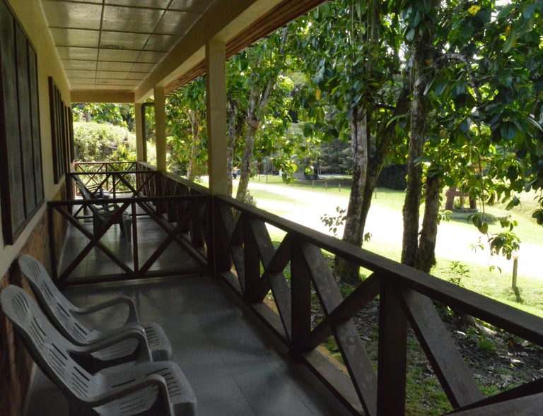 Danum accommodation with balcony