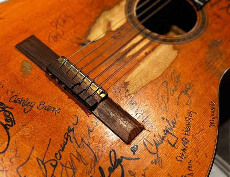 Jim Burns' Martin N-20WN guitar.