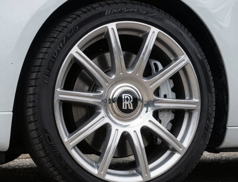 Close-up of a freshly polished car hood reflecting the bright sun, highlighting a flawless gloss.