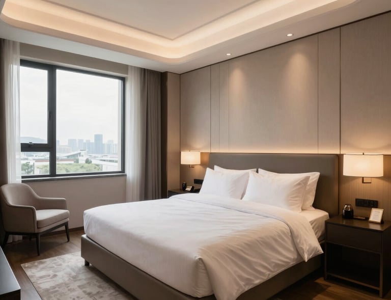 create hyperrealistic luxury room hotels