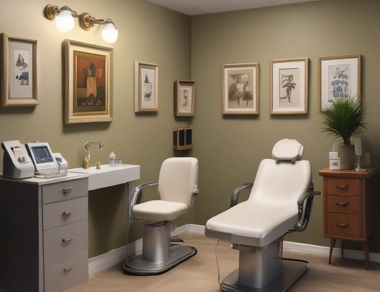 Smiling client showing smooth skin after depilation, radiating confidence