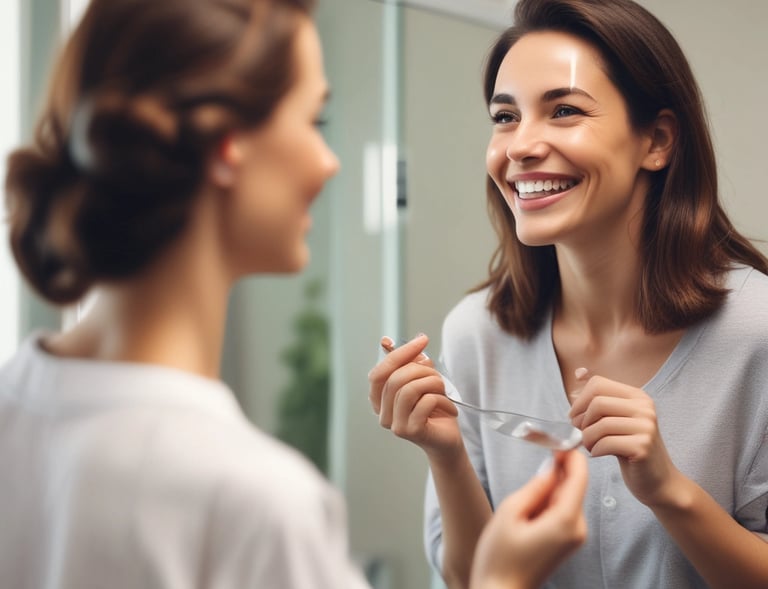 Elegant consultation scene with patient and doctor discussing personalized treatment plans.