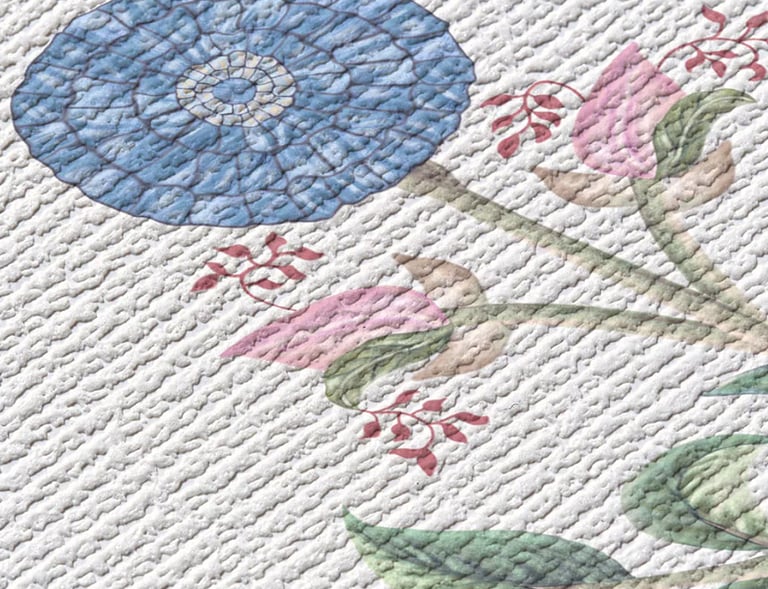 Estampa floral coleção bem-viver.