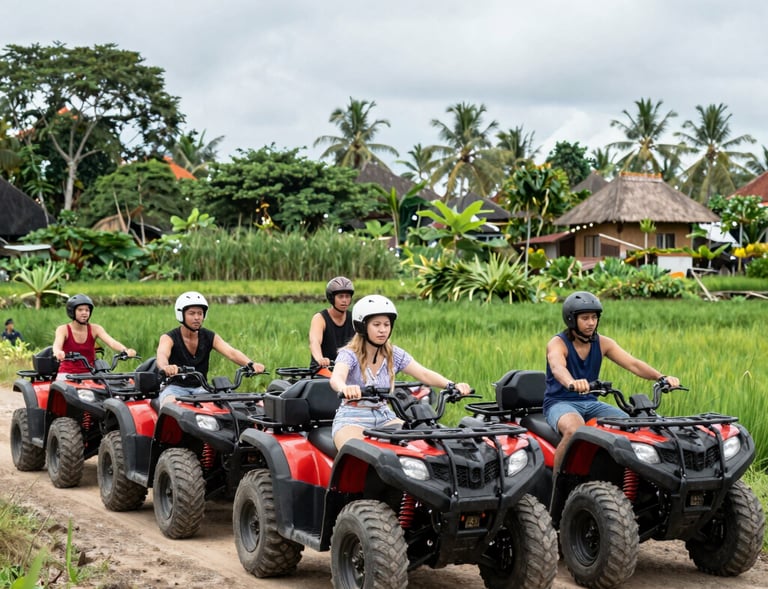A vibrant Balinese market bustling with local vendors and colorful produce.