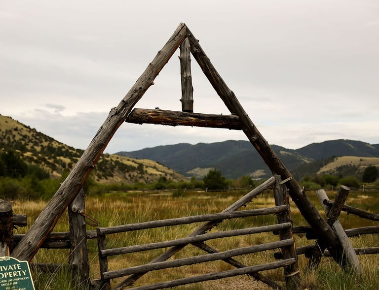 ranch fence arch