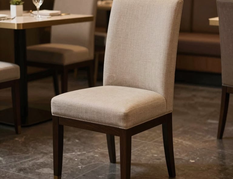 A stylish hotel reception area showcasing a melamine lobby desk with decorative accents.