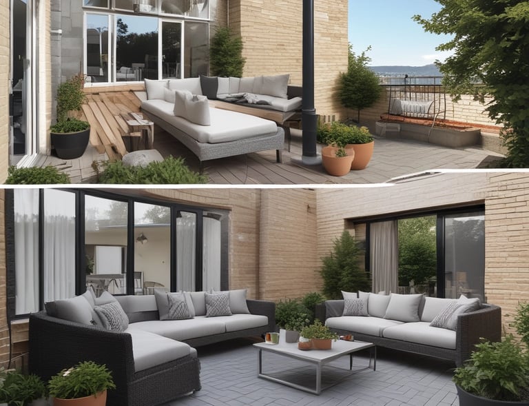 Close-up of detailed masonry work on a freshly renovated exterior wall.