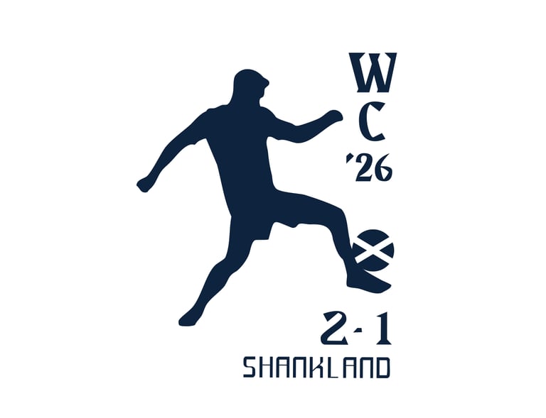 Lawrence Shankland scoring Scotland's second goal for World Cup 2026 Qualification