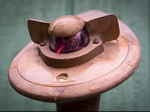 Assemblage spaceship sculpture named Scout by artist Tal Avitzur, image 1.
