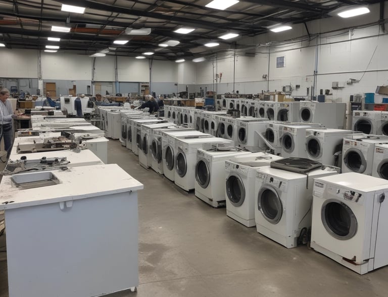 A smiling technician explaining maintenance tips to a homeowner next to a boiler.