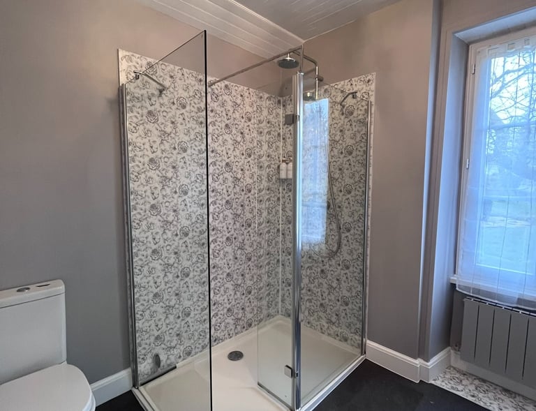 large private en-suite bathroom with walk-in shower
