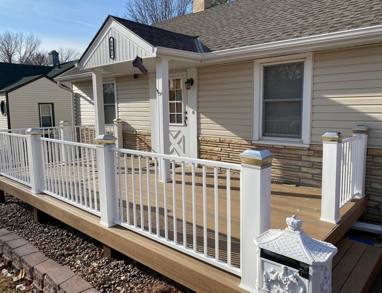 New siding and deck for Omaha home