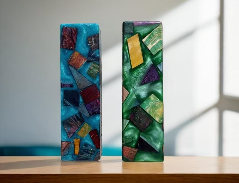 gun grips resin wood blocks color wood blanks