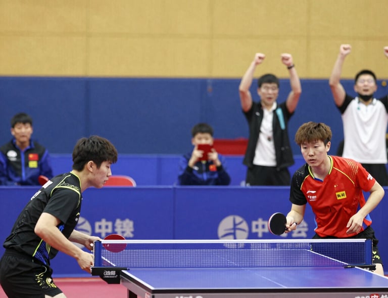 A close-up of a coach guiding a player during an intense training session, both showing Sri Lankan Asian features.