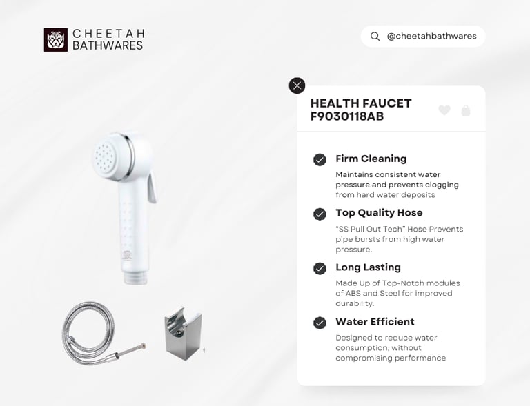 health faucet from cheetah bathwares F9030118AB