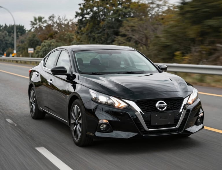 A sleek economy car parked by a city street, ready for a personal trip or gig delivery.