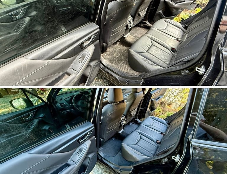 before and after of interior