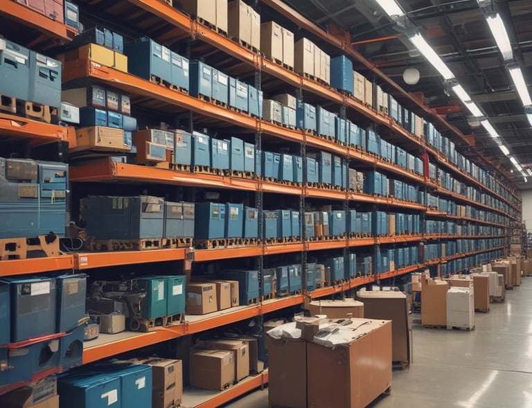 Diverse small business owners inspecting wholesale goods together.