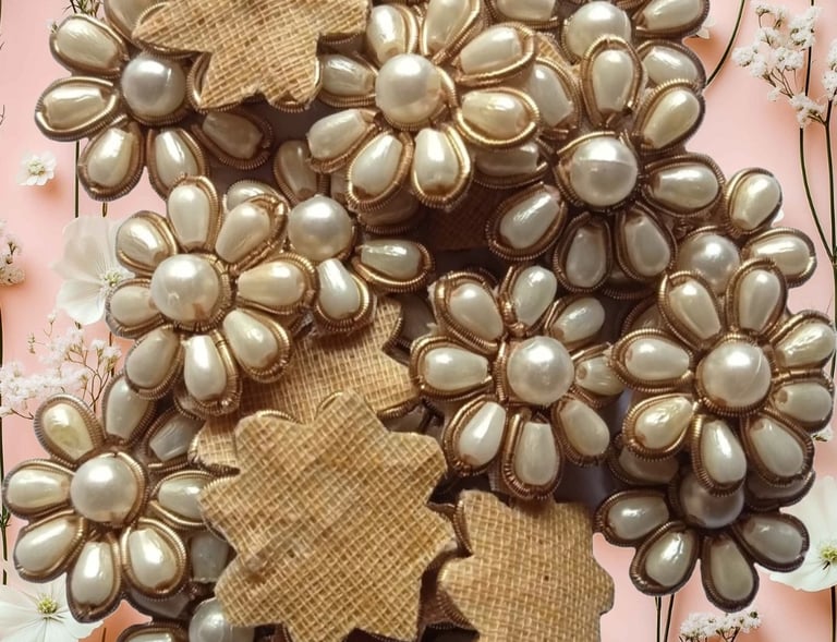 SYZ zardosi floral applique patch for designer wedding attire