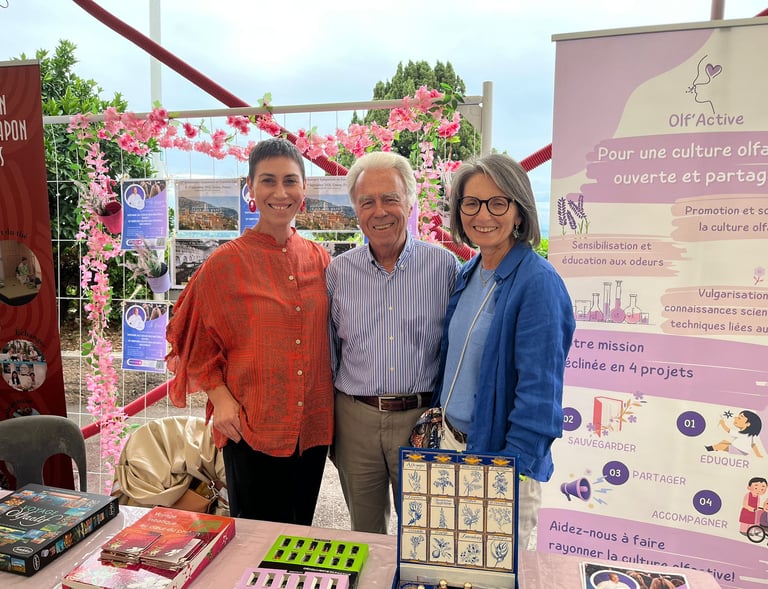 Olf'Active au forum des association 13 septembre 2025 Grasse avec Philippe Massé de Prodarom