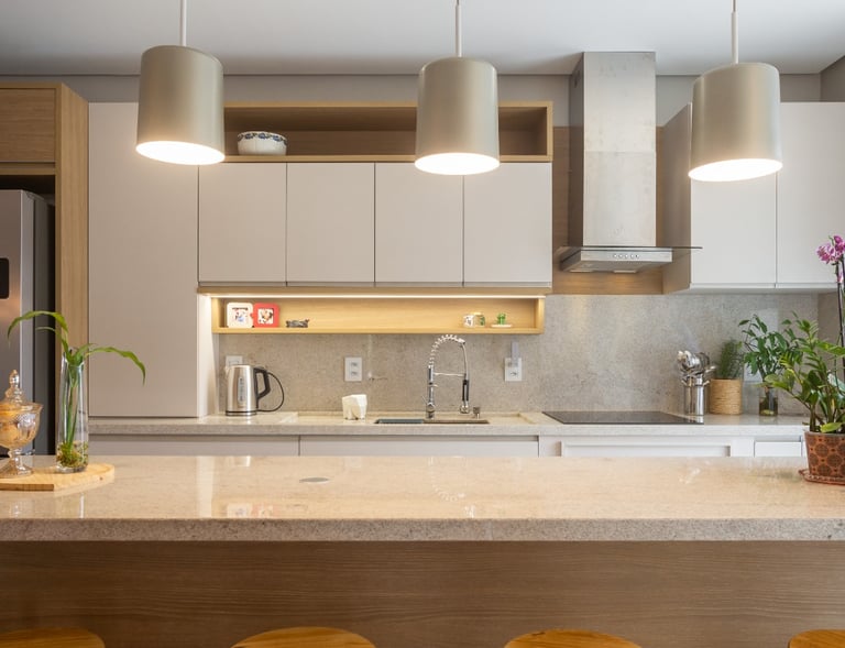Cozinha moderna e clean
