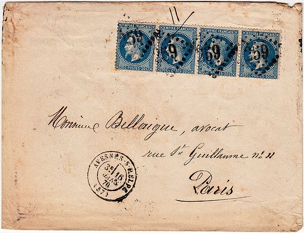Losange Gros Chiffres 259 et type 17.
