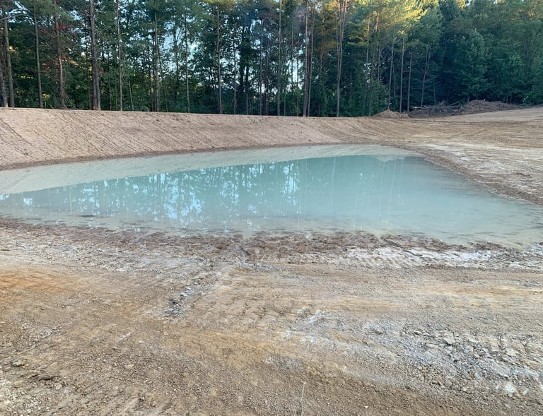 new pond build ponds