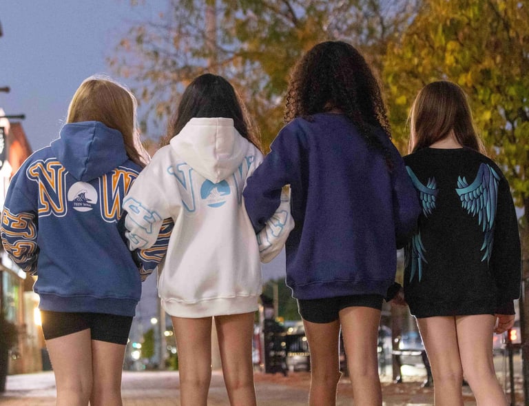 Teenwave kids wearing trendy cotton outfits, stylish kidswear made in Egypt