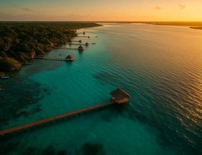 a pier with a boat in the water