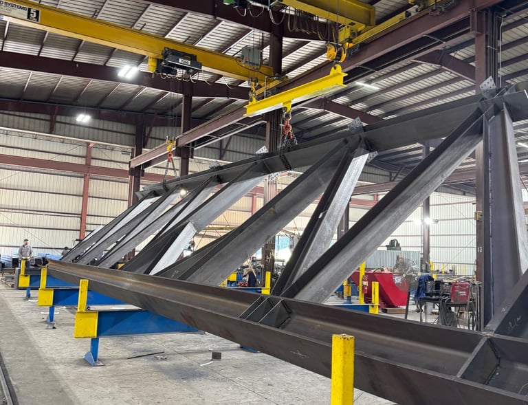 Trusses in Fabrication