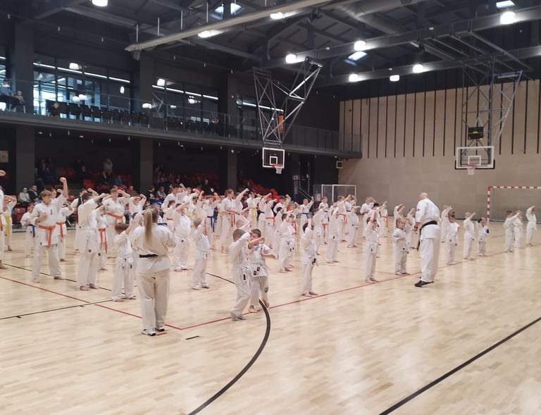 Akimirka iš kvalifikacinių diržų egzamino 2025 metais