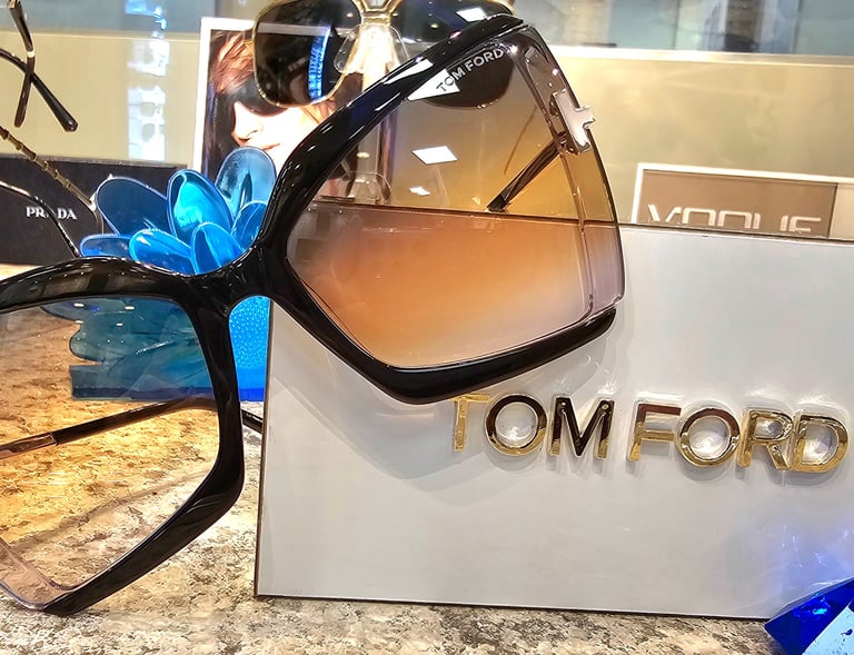 bowmanville optical store with top brands, tom ford, prada, gucci, armani, hugo boss