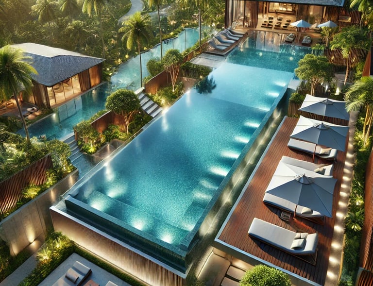 Projeto de piscina para um hotel em Domingos Matinhs - ES