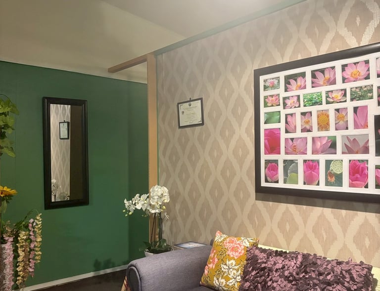 Welcoming reception area of Ashburton Thai Massage & Spa with friendly staff ready to assist clients