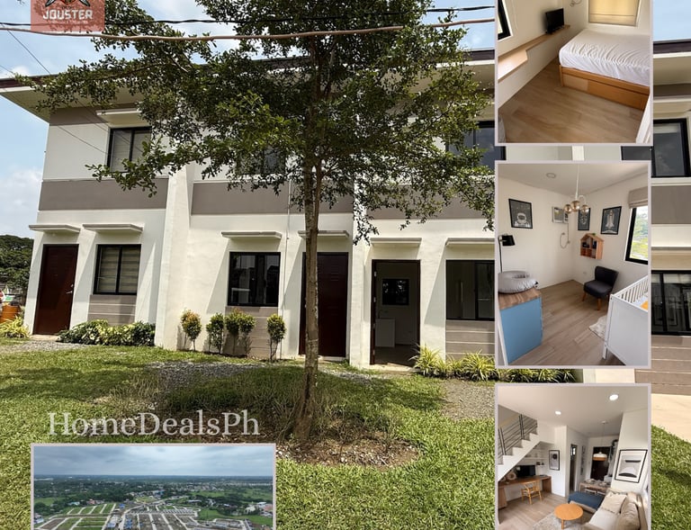 Idesia townhouse units — modern two-storey homes in a serene, green community.