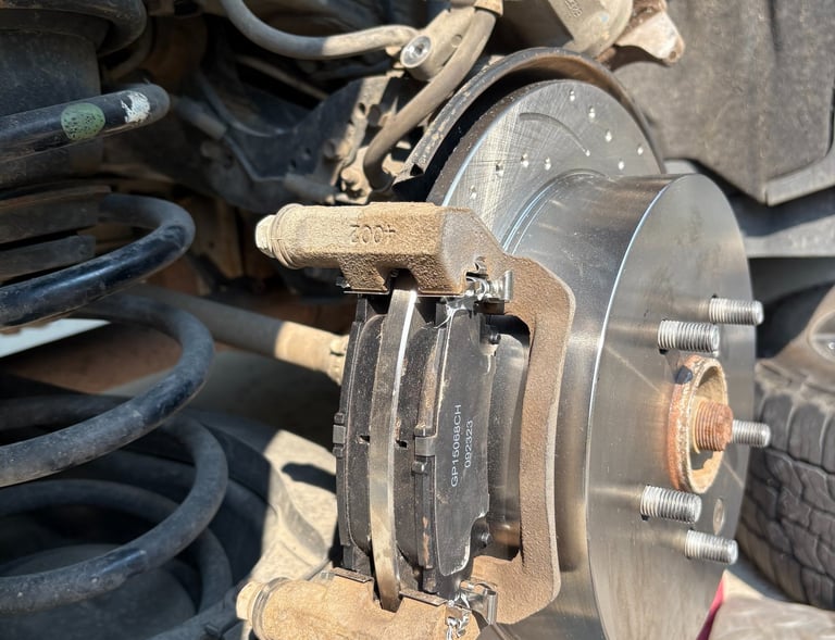 picture after fresh brakes were installed