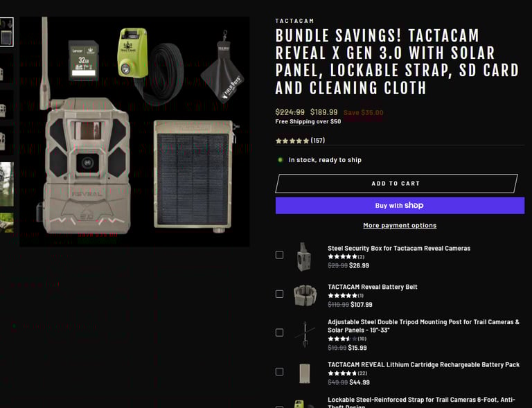 Product Listing with add-ons created by Efraim Dunner