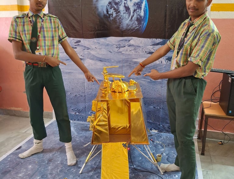 chandrayaan satellite model for school