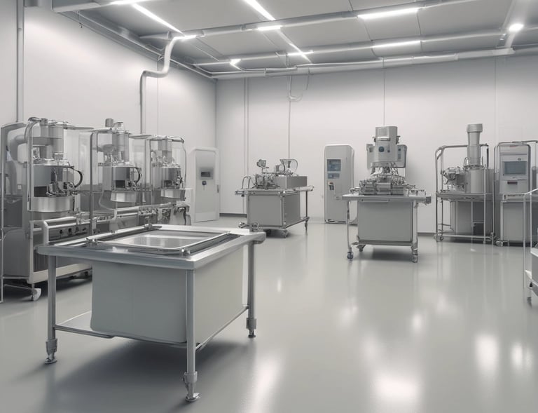 Before and after shots of concrete repair and epoxy coating in a workshop, showing transformation and durability.