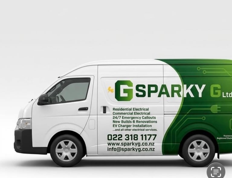 Sparky G ltd work van electrician Emergency fast response full fuel tanks all times fast service
