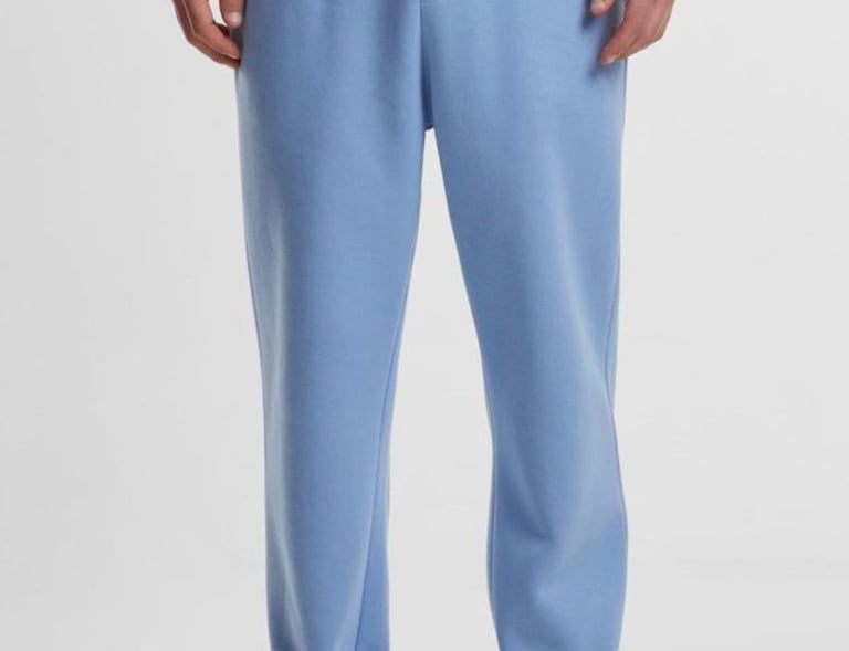 Pantalon de survêtement rose clair pour homme, coupe droite, tissu doux et confortable, idéal