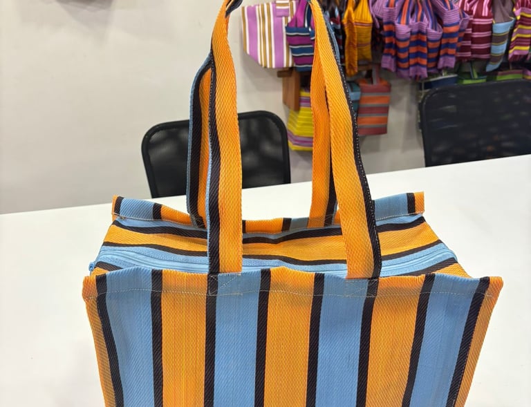 Indian Market bags made of Recycled Nylon handmade bags