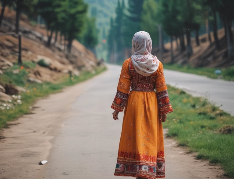 woman sitting on stair