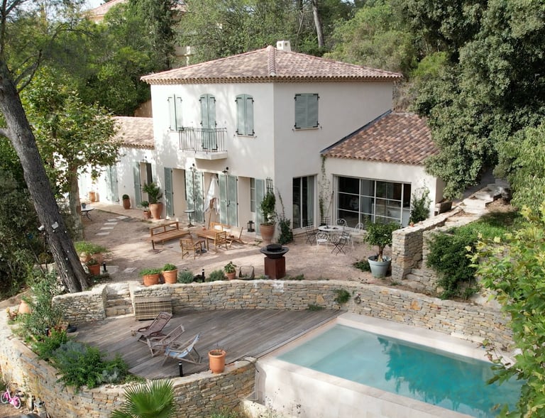 Location Maison Vacances Bastide La Courlette Marseille vue panoramique avec vue