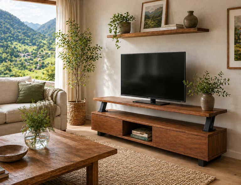Mueble de TV estilo rustico industrial