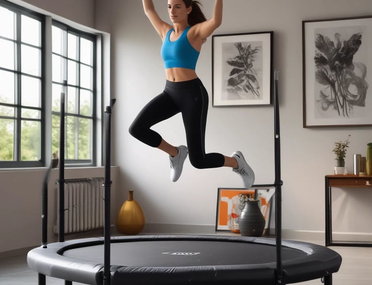 Close-up of hands knitting a colorful scarf, surrounded by soft yarn balls.