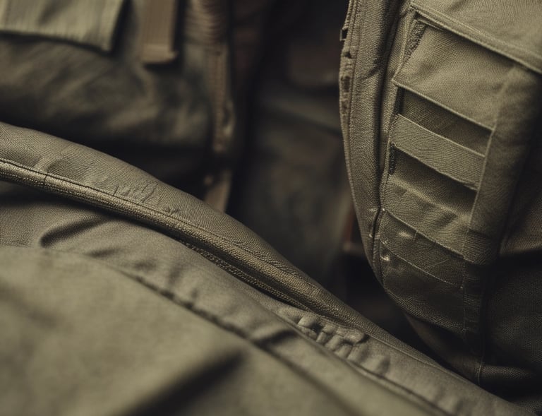 A lightweight tarp covering a military vehicle in a desert environment, highlighting its protective qualities.