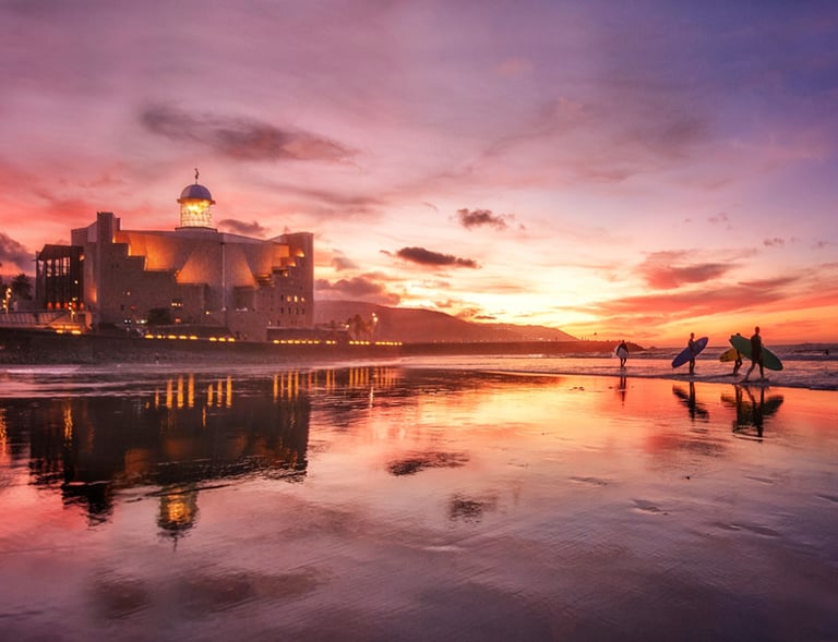 Playa de La Cícer en Las Canteras. Gran Canaria