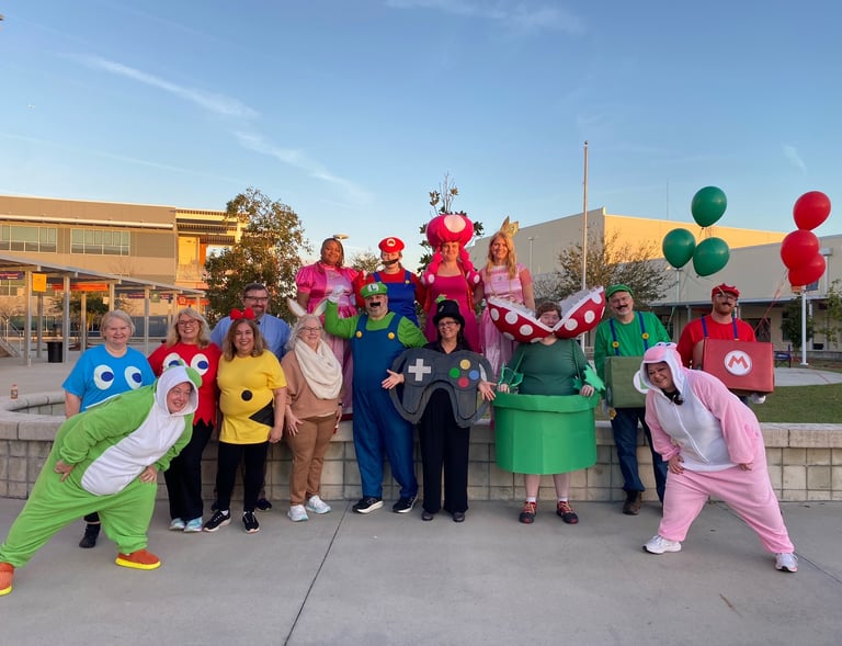 Magic center board of directors in costume regional tournament